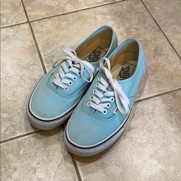 light blue low top vans